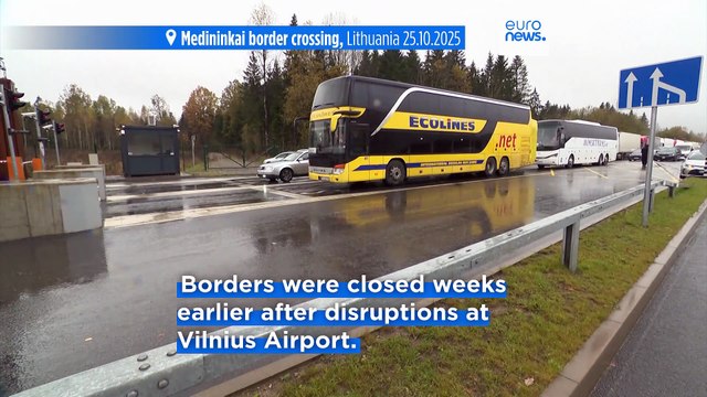 Lithuania reopens border crossings with Belarus after tensions over smuggling balloons