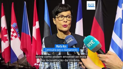 Reconstrução da Ucrânia: "sem o setor privado não conseguiremos reconstruir" o país, diz Marta Kos