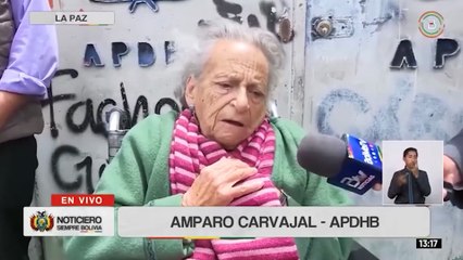 Devolverá la sede de la APDHB a Amparo Carvajal