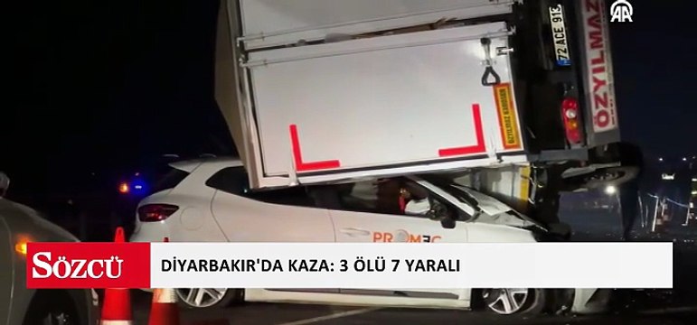 Diyarbakır’da 5 aracın karıştığı zincirleme kaza: 3 ölü, 7 yaralı