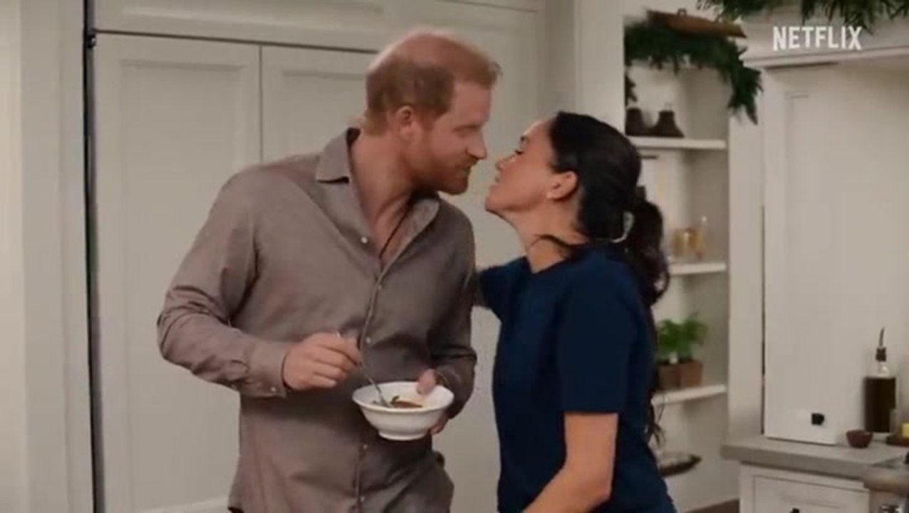 Meghan and Harry share kiss during Netflix Christmas special