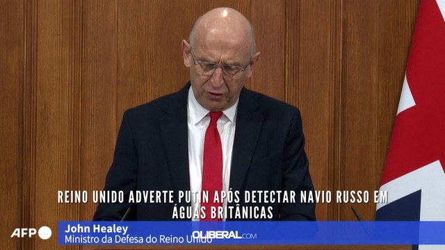 Reino Unido adverte Putin após detectar navio russo em águas britânicas
