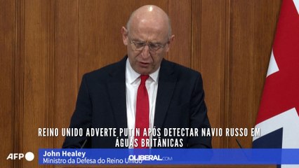 Reino Unido adverte Putin após detectar navio russo em águas britânicas