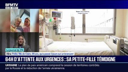 "64 heures à l’hôpital, c’est très long quand on a 99 ans": la petite-fille d’Aline alerte sur la prise en charge de sa grand-mère aux urgences