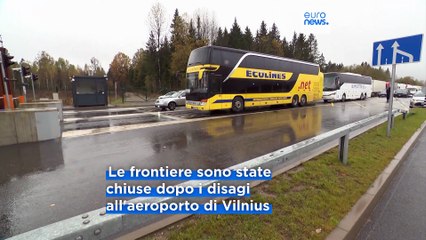 Lituania riapre i valichi con la Bielorussia dopo le tensioni sui palloni usati per il contrabbando