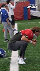 Jaxson Dart returns to Giants practice ahead of Lions game