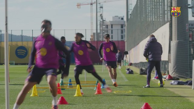 Entrenamiento FC Barcelona hoy a dos días del regreso al Spotify Camp Nou