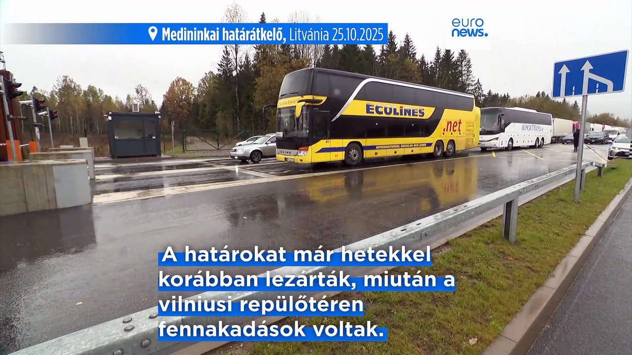 Litvánia újra megnyitja a belarusz határátkelőket a léggömbös csempészet miatti feszültség után