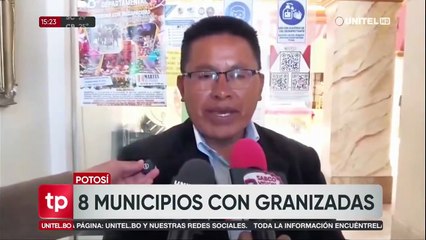 Potosí: lluvias y granizo afectan a 8 municipios, según gobernación