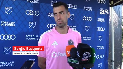 Sergio Busquets: “Cincinnati va a ser un reto para nosotros, son un gran equipo”