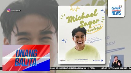 First fan meet ni Michael Sager, sa November 25 na | Unang Balita