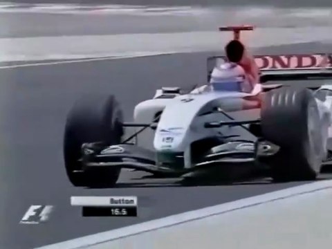 F1 – Jenson Button (BAR Honda V10) lap in pre-qualifying – Sachír 2004