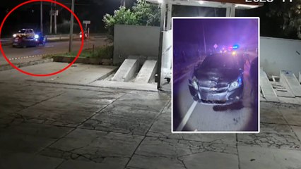 VIDEO | Aparatoso accidente: conductor ebrio atropelló a dos soldados en Candelaria, Valle