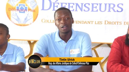 Collectif "Défenseurs Plus"prezante ankèt yo fè sou moun nan kan