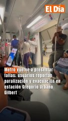 Metro vuelve a presentar fallas; usuarios reportan paralización y evacuación en estación Gregorio Urbano Gilbert