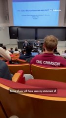 Harvard Professor Opens Class by Apologizing for Involvement with Epstein — Then Continues with Lecture