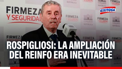 Fernando Rospigliosi: La ampliación del REINFO era inevitable porque no hay Ley MAPE