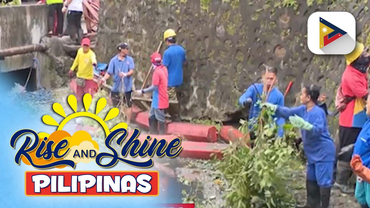 MMDA, nagsagawa ng paglilinis sa Buhangin Creek sa Mandaluyong City; mga pamilyang nakatira malapit sa creek, target ng Mandaluyong LGU na i-relocate | ulat ni Bernard Ferrer