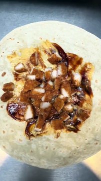 French Tacos Viande Tenders Gratiné Chèvre Miel. #BR3 #Tacos #FrenchTacos #food #foodlover