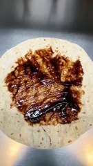 French Tacos Viande Kebab & Tenders Sauce Barbecue & Gruyère. #BR3 #tacos #FrenchTacos #eating #foodie