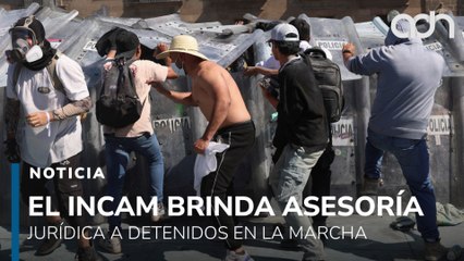 El Colegio de Abogados de México brinda asesoría jurídica a los detenidos en la marcha del sábado