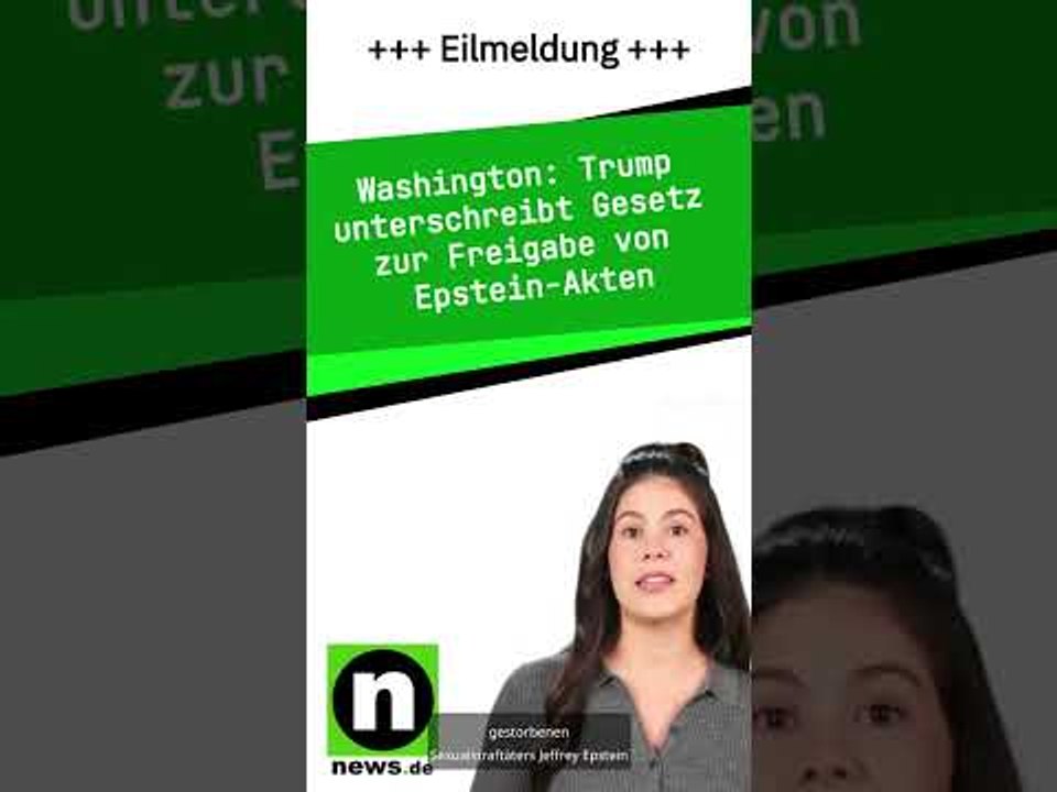 Trump unterschreibt Gesetz zur Freigabe von Epstein-Akten