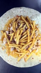 French Tacos Viande Escalope Sauce Algérienne & Biggy & Gruyère #BR3 #food #foodlover #halal #Tacos