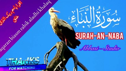 “Surah An-Naba Ki Aakhri Ayat | Powerful Reminder | Quran Tilawat Tilawat E Quran Abbasi Studio ”