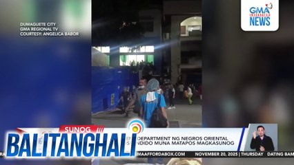 Operasyon ng out-patioent department ng Negros Oriental Provincial Hospital, suspendido muna matapos magkasunog sa ospital | Balitanghali
