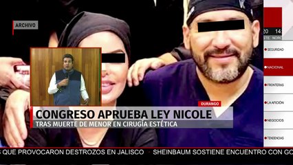 Aprueban Ley Nicole; sancionarán cirugías estéticas en menores de edad en Durango