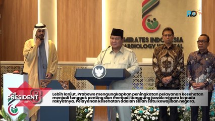 Prabowo Resmikan RS Kardiologi Emirates–Indonesia Simbol Persahabatan Dua Bangsa