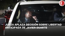 Jueza aplaza decisión sobre libertad anticipada de Javier Duarte.