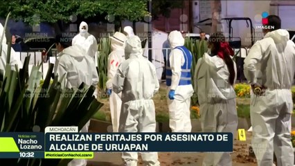 Peritos de las FGR y la de Michoacán, reconstruyeron el asesinato de Carlos Manzo