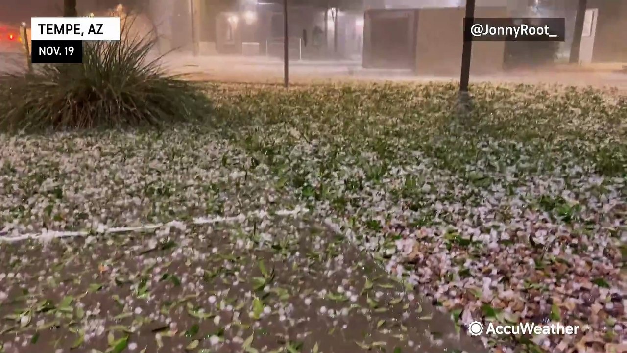 Wednesday storms hammer the Southwest with intense hail