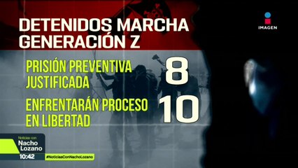 Imputan delitos a los 18 detenidos en la marcha de la G-Z en CDMX