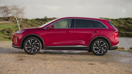 The all new MGS6 EV Trophy Long Range Design Preview in Red