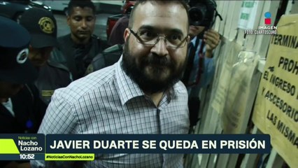 Javier Duarte, ex gobernador de Veracruz, se queda en la cárcel