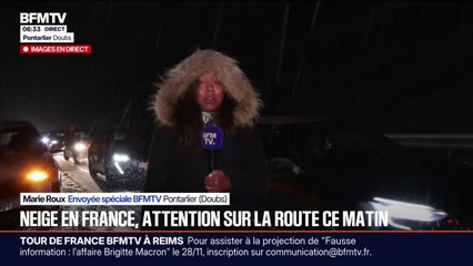 Circulation: le trafic ralenti sur les routes après la chute des premiers flocons de neige en France