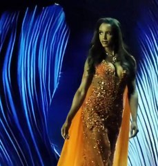 Miss Jamaica se cae en preliminar del Miss Universo 2025