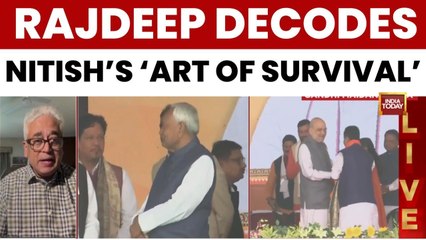 Bihar Oath Ceremony: Rajdeep Analyses Nitish Kumar's 'Art Of Survival' On His 10th Swearing-In
