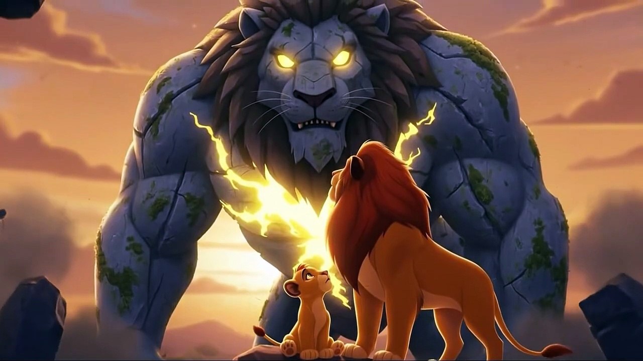 “MUFASA vs STONE GUARDIAN | Epic 90-Second Lion King Adventure (3D Cartoon Story)”
