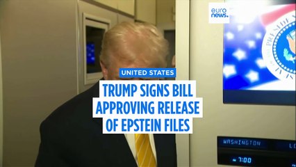 Trump signs bill approving release of Epstein files after facing mounting pressure