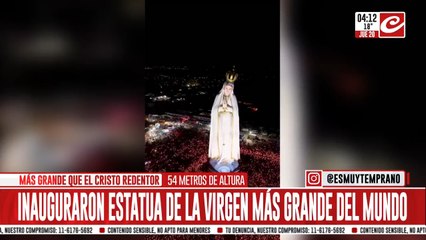 Así fue la inauguración de uno de los monumentos religiosos más grandes del mundo