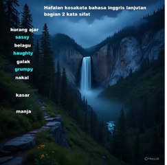 Hafalan kosakata bagian  bahasa inggris bagian 3