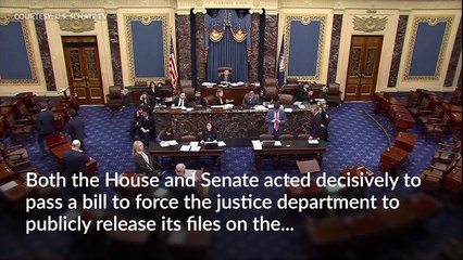 US House and Senate votes overwhelmingly to force release of Epstein files