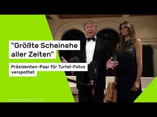 Donald und Melania Trump für Turtel-Fotos verspottet