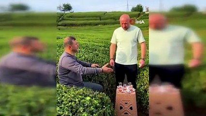 Rize'de çay tarlasındaki çılgın çekim, yapay zekayı bile kıskandırdı