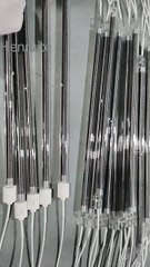 220v 1000w Carbon Fiber Infrared Quartz Lamp for Paint Drying Heat Light