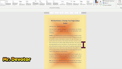 How to Change Change Your Page Colour Easily