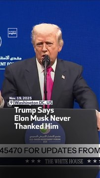 Trump Says Elon Musk Never Thanked Him
